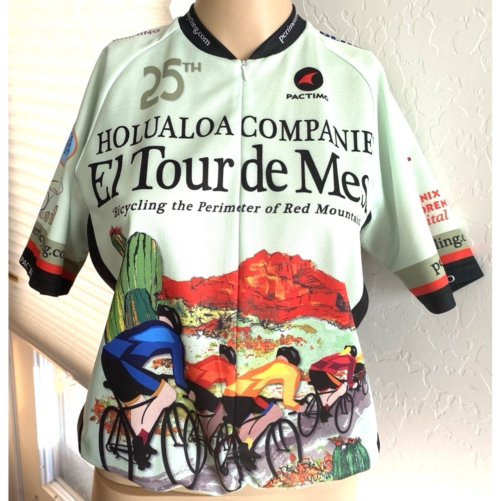 Pactimo Women's S Cycling Jersey Bike Cycling 3 Back Pockets